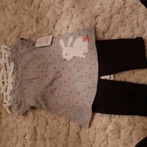 Baby girl bunny set